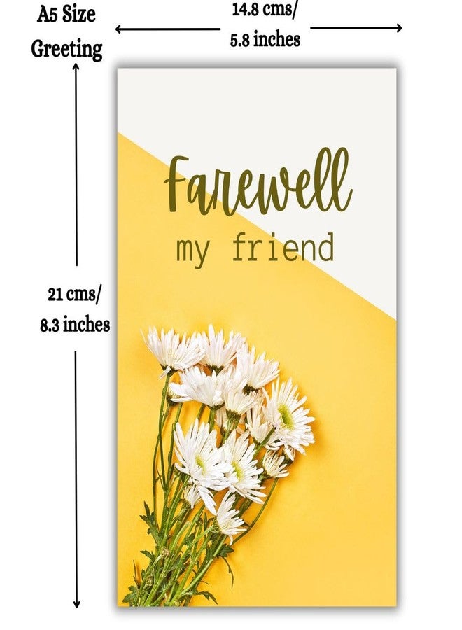 AanyaCentric Farewell Greeting Card Gift - Prefilled Message Card with Envelope - 5.8 x 8.3 inch A5 Size - Image 4